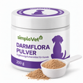 Dose simpleVet Darmflora Pulver, Ergänzungsfuttermittel für Hunde, 200 g