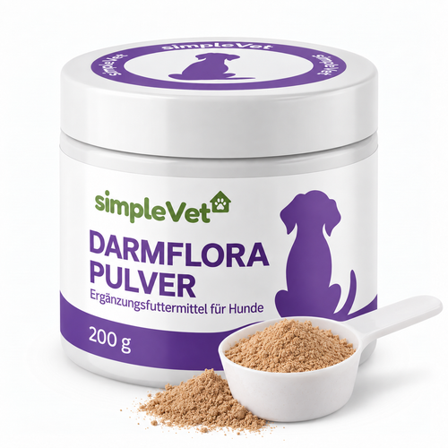 Dose simpleVet Darmflora Pulver, Ergänzungsfuttermittel für Hunde, 200 g